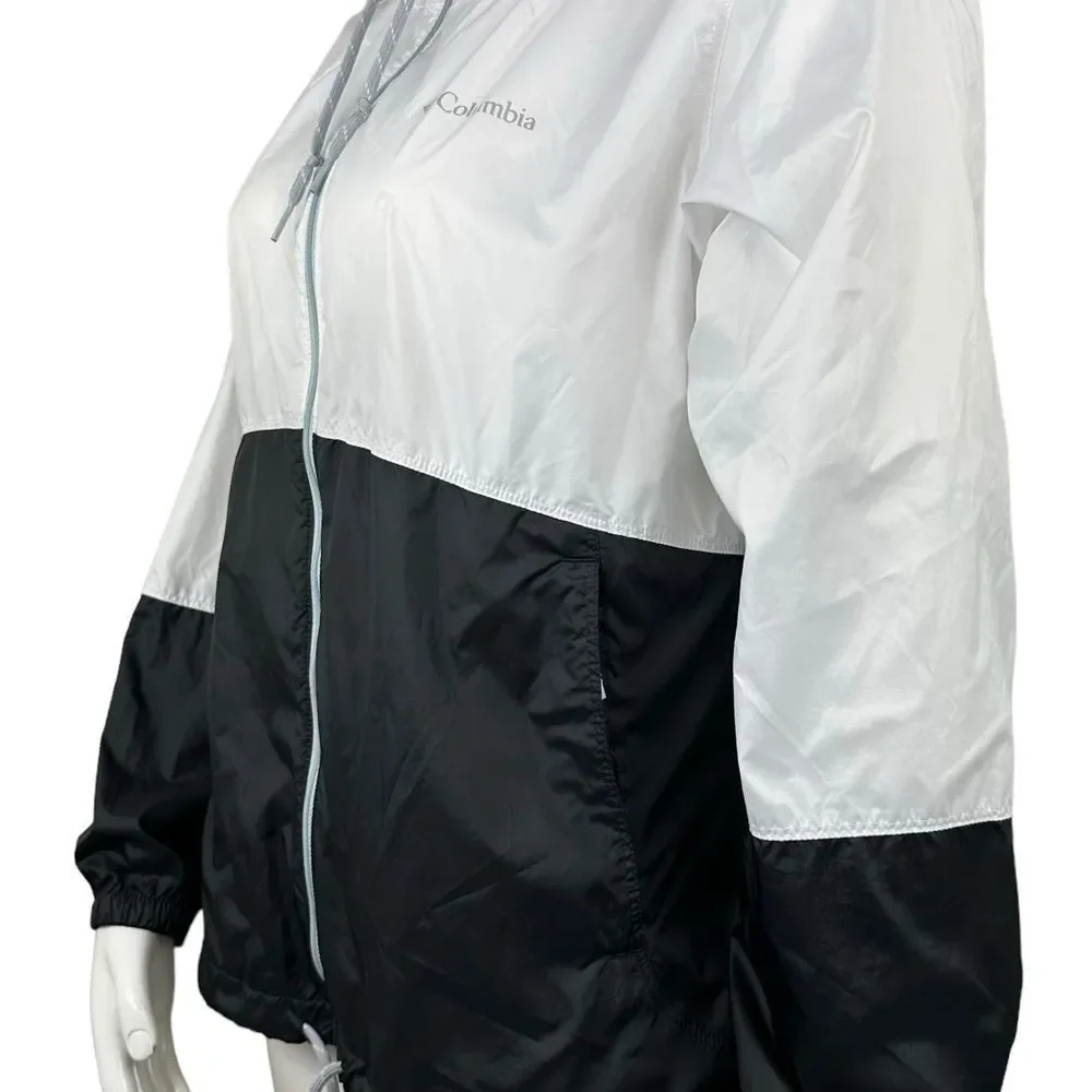 Columbia black and white zip front wind breaker jacket size XL - Picture 6 of 9